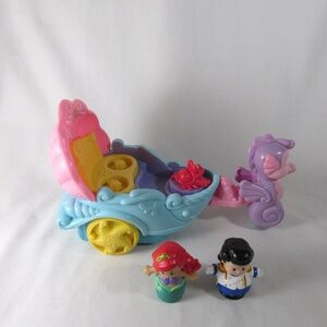 Fisher Price Little People Disney Little Mermaid Price Eric Coach w Music Sounds